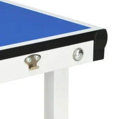 vidaXL Mesa de ping pong de 1,52 m con red (152 x 76 x 66 cm), color azul New