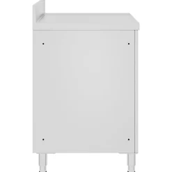 vidaXL Restauración-Mesa de trabajo comercial mueble acero inoxidable 60x60x96 cm