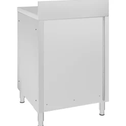 vidaXL Restauración-Mesa de trabajo comercial mueble acero inoxidable 60x60x96 cm