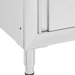 vidaXL Restauración-Mesa de trabajo comercial mueble acero inoxidable 60x60x96 cm