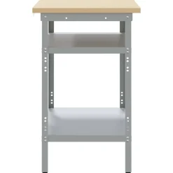 vidaXL Mesa de Trabajo con estante Gris 100 x 55 x 85 cm Sale