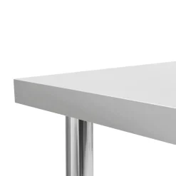vidaXL Mesa de trabajo de cocina con estante acero inox 120x60x150 cm Outlet