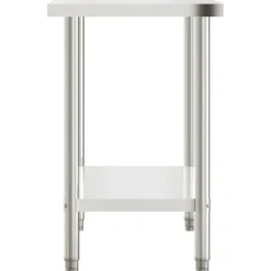 vidaXL Mesa de trabajo de cocina acero inoxidable 110x55x85 cm Clearance