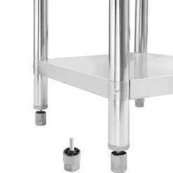 vidaXL Mesa de trabajo para cocina acero inoxidable 60x60x85 cm Discount