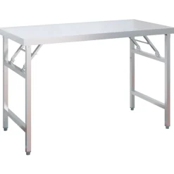 vidaXL Restauración-Mesa de trabajo para cocina con estante acero inox 120x60x115cm