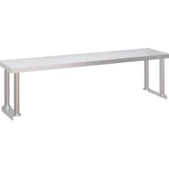 vidaXL Restauración-Mesa de trabajo para cocina con estante acero inox 120x60x115cm