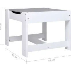 Niños vidaXL Mobiliario Para Bebés Y Niños Pequeños-Mesa infantil con 2 sillas MDF