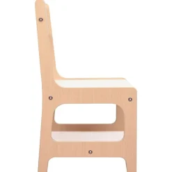 vidaXL Mesa infantil con 2 sillas MDF Marr&oacute;n New