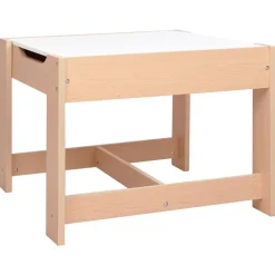 vidaXL Mesa infantil con 2 sillas MDF Marr&oacute;n New