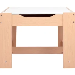 vidaXL Mesa infantil con 2 sillas MDF Marr&oacute;n New