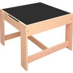 vidaXL Mesa infantil con 2 sillas MDF Marr&oacute;n New