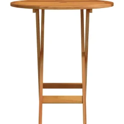 vidaXL Mesa jardín plegable madera maciza de eucalipto Ø60x75 cm Sale