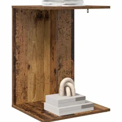 vidaXL Mesa lateral Madera vieja 45 x 40 x 62,5 cm Madera envejecida