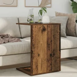 vidaXL Mesa lateral Madera vieja 45 x 40 x 62,5 cm Madera envejecida