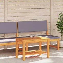 vidaXL Mesa lateral Marrón 70 x 40 x 45 cm Madera de Acacia Sólida Marr&oacute;n Outlet
