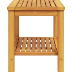 vidaXL Mesa lateral Marrón 70 x 40 x 45 cm Madera de Acacia Sólida Marr&oacute;n Outlet