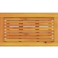 vidaXL Mesa lateral Marrón 70 x 40 x 45 cm Madera de Acacia Sólida Marr&oacute;n Outlet