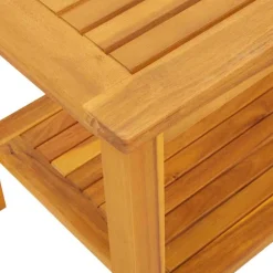 vidaXL Mesa lateral Marrón 70 x 40 x 45 cm Madera de Acacia Sólida Marr&oacute;n Outlet