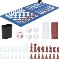 vidaXL Juegos De Interior-Mesa multijuegos 15 en 1 color arce 121x61x82 cm