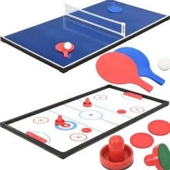 vidaXL Juegos De Interior-Mesa multijuegos 15 en 1 color arce 121x61x82 cm