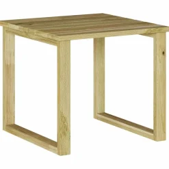 vidaXL Muebles De Jardín-Mesa Natural 40 x 40 x 36 cm Madera de pino impregnada