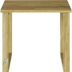 vidaXL Muebles De Jardín-Mesa Natural 40 x 40 x 36 cm Madera de pino impregnada