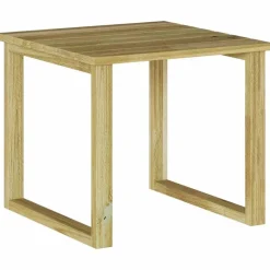 vidaXL Muebles De Jardín-Mesa Natural 40 x 40 x 36 cm Madera de pino impregnada