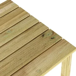 vidaXL Muebles De Jardín-Mesa Natural 40 x 40 x 36 cm Madera de pino impregnada
