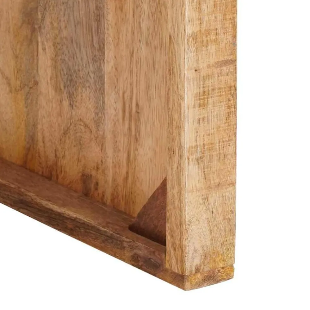 vidaXL Mesas-Mesa Nido 3 pcs Marrón Madera de mango maciza