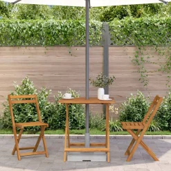 vidaXL Mesa plegable de jardín de madera maciza de acacia 70x70x75 cm Online