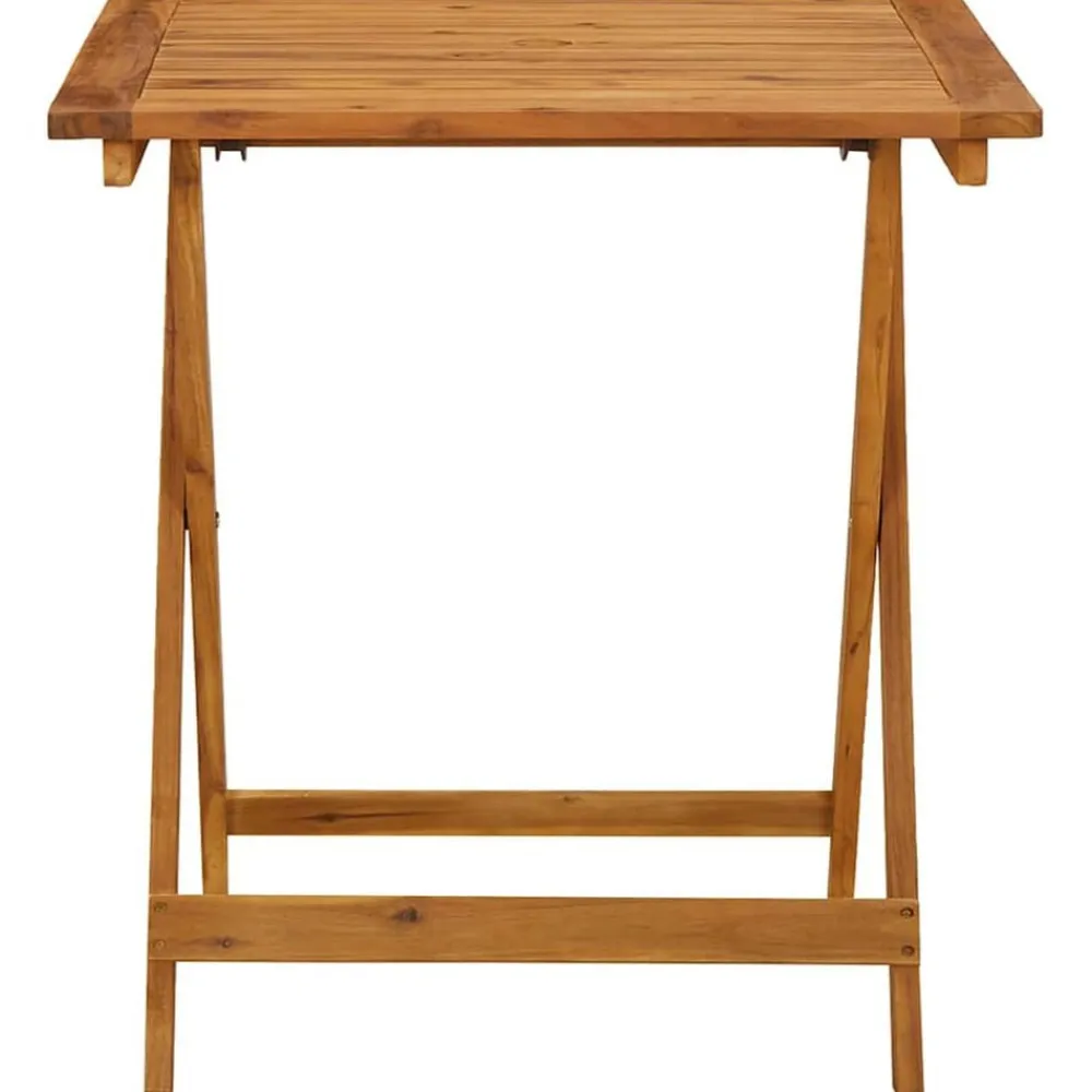 vidaXL Mesa plegable de jardín de madera maciza de acacia 70x70x75 cm Online