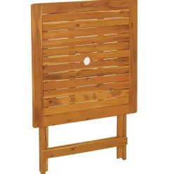 vidaXL Mesa plegable de jardín de madera maciza de acacia 70x70x75 cm Online