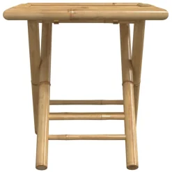 vidaXL Muebles De Jardín-Mesa plegable de jardín de bambú 45x45x45 cm