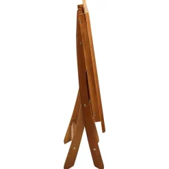 vidaXL Mesa plegable de jardín madera maciza de acacia 120x70x75 cm Marr&oacute;n Clearance