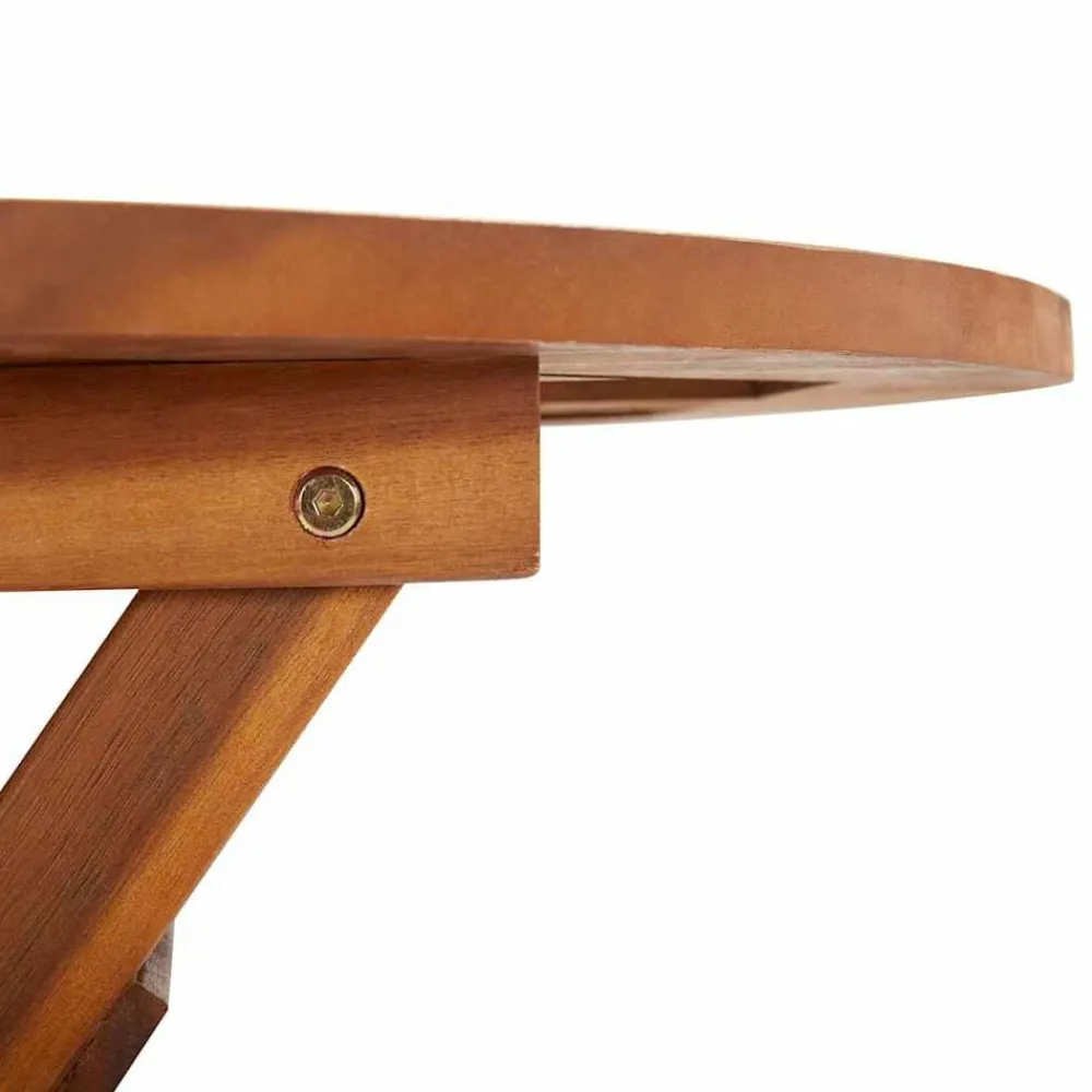 vidaXL Mesa plegable de jardín de madera maciza de acacia 60x75 cm Sale