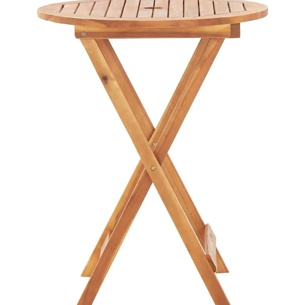 vidaXL Mesa plegable de jardín de madera maciza de acacia 60x75 cm Sale