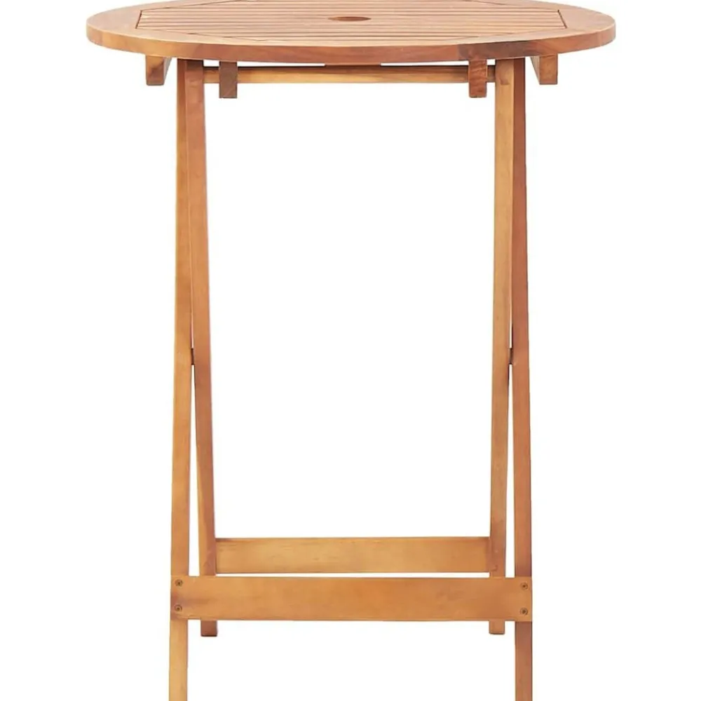 vidaXL Mesa plegable de jardín de madera maciza de acacia 60x75 cm Sale