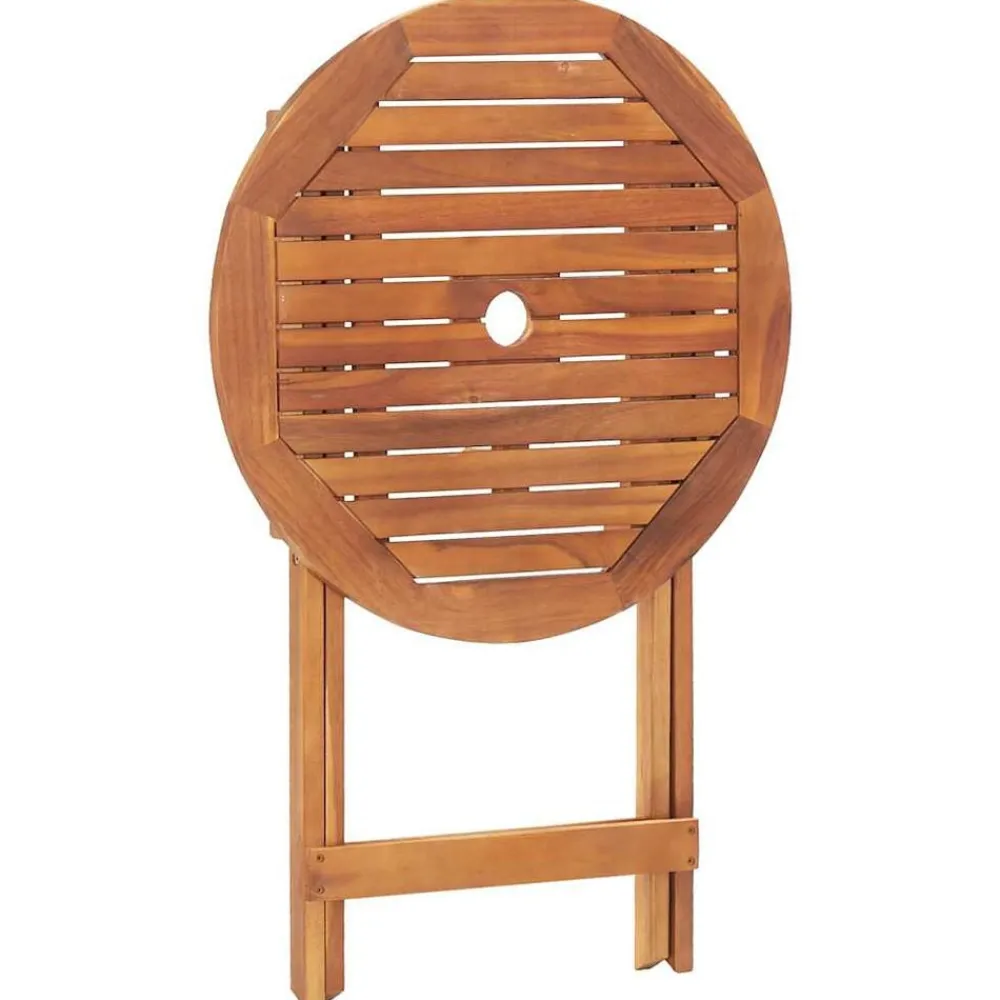 vidaXL Mesa plegable de jardín de madera maciza de acacia 60x75 cm Sale