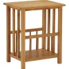 vidaXL Mesa revistero madera maciza de roble 45x35x55 cm Online