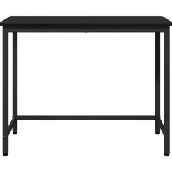 vidaXL Mesa 80 x 50 x 76,5 cm Madera Ingenierizada y Acero Roble negro Hot