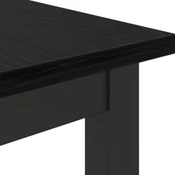 vidaXL Mesa 80 x 50 x 76,5 cm Madera Ingenierizada y Acero Roble negro Hot