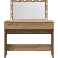 vidaXL Mesa Tocador con cajón 100 x 40 x 120 cm Roble artesanal Best