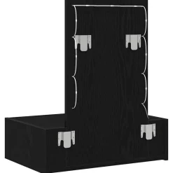 vidaXL Mesa Tocador Negro 60 x 40 x 70 cm Madera de ingeniería Roble negro Clearance