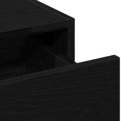 vidaXL Mesa Tocador Negro 60 x 40 x 70 cm Madera de ingeniería Roble negro Clearance