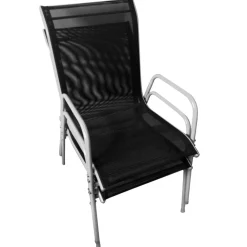 vidaXL Muebles De Jardín-Mesa y sillas bistró de jardín 3 piezas acero negro