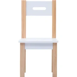 Niños vidaXL Mobiliario Para Bebés Y Niños Pequeños-Mesa y sillas infantiles 3 pzas con pizarra negro y blanco