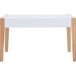 Niños vidaXL Mobiliario Para Bebés Y Niños Pequeños-Mesa y sillas infantiles 3 pzas con pizarra negro y blanco