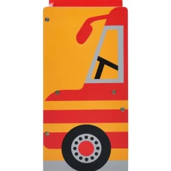 vidaXL Mesa y sillas infantiles 3 pzas madera forma de camión bomberos Clearance