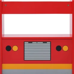 vidaXL Mesa y sillas infantiles 3 pzas madera forma de camión bomberos Clearance