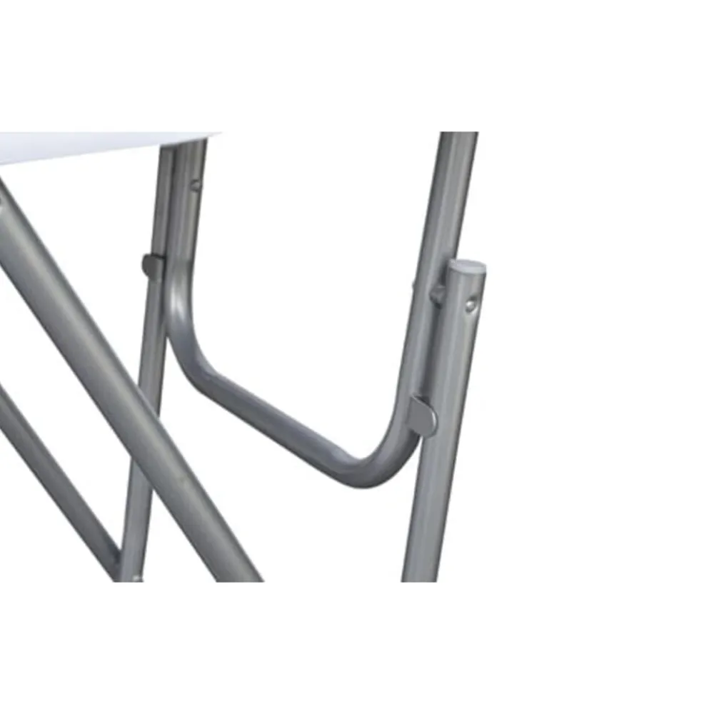 vidaXL Mesas altas plegables 4 unidades MDF blancas Blanco New